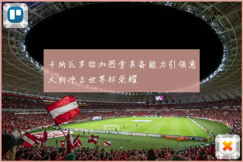 卡纳瓦罗称加图索具备能力引领意大利冲击世界杯荣耀